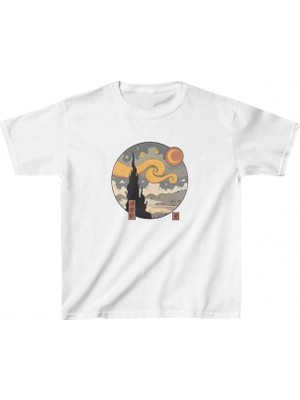 Pileli Store Çocuk   Baskılı T-Shirt - Beyaz