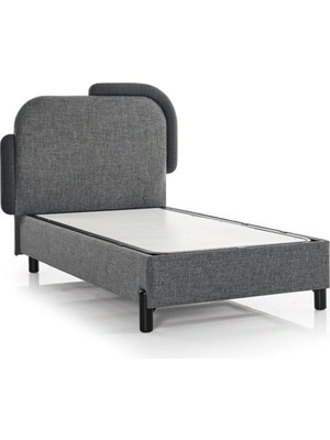 Junior Beding Smart Tek Kişilik Sandıklı Baza Başlık Seti 90 x 190  cm – Modern Baza ve Başlık Takımı, Depolama Alanlı(Yatak Yoktur.)