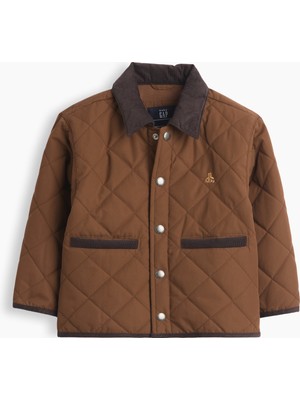 Gap Erkek Bebek Kahverengi Recycled Quilted Field Ceket