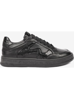 Greyder Kadın Siyah Hakiki Deri Sneaker Ayakkabı 4K2SA33291 4K2SA33291