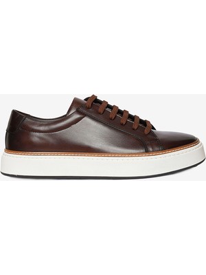 Greyder Erkek Kahverengi Hakiki Deri Sneaker Ayakkabı 4K1SA64623