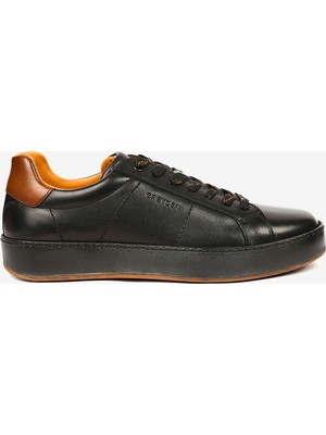 Greyder Erkek Siyah Hakiki Deri Sneaker Ayakkabı 4K1UA17860