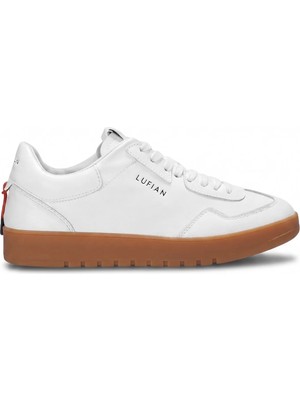 Lufian 111230257 Omar Erkek Hakiki Deri Klasik Sneaker Beyaz