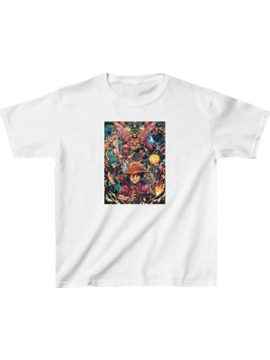 Pileli Store Çocuk Baskılı T-Shirt - Beyaz