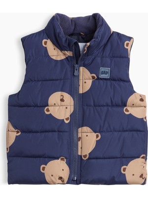 Gap Erkek Bebek Lacivert Puffer Şişme Yelek