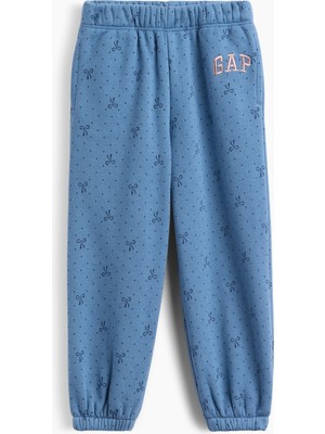 Gap Kız Bebek Mavi Vintagesoft Logo Jogger Eşofman Altı