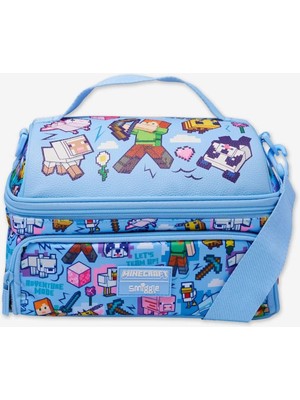 Smiggle Minecraft Mavi Yalıtımlı Beslenme Çantası