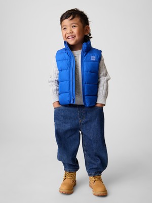 Gap Erkek Bebek Kobalt Mavisi Puffer Şişme Yelek