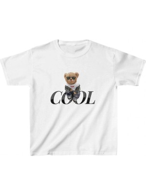Pileli Store Çocuk Baskılı T-Shirt - Beyaz
