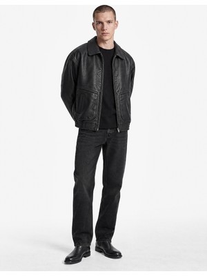Koton Cepli Normal Bel Pamuklu Vintage Straight Jean Pantolon