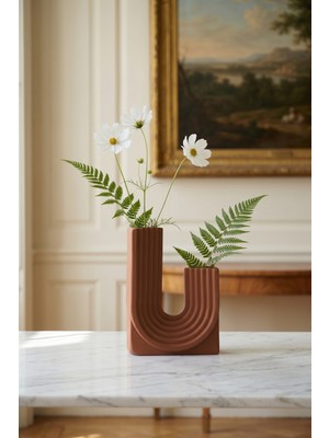 Acar Terra Luxe L Vazo Turuncu - 24 cm
