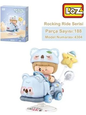 NW NessiWorld LZ-4304 Nessiworld Koala Sallanma Sürüşü 188 Parça Block Oyuncak