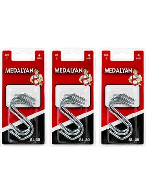 Marsilyan 48 Adet No-1 - Küçük S Kanca 12X4PCS (4887)