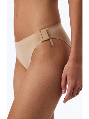 Penti Bej Easy Open Düşük Bel Slip Külot