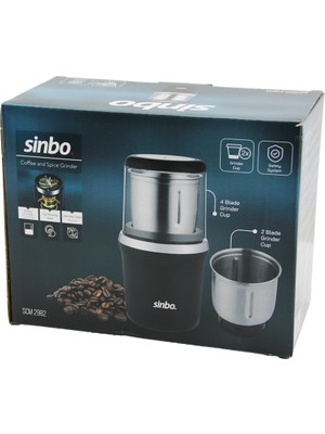 Store Kahve - Baharat Öğütücü Makine 2pcs Çelik Öğütme Haznesi=2 Bıçaklı - 4 Bıçaklı 100GR Öğütme 200W SCM-2982