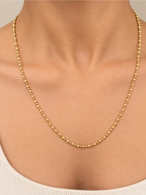 Semtim Kuyumculuk Işıltılı Küre Gold Zincir Kolye Altın 42 Sertifikalı, Özel Kutulu, Hediye Paketli