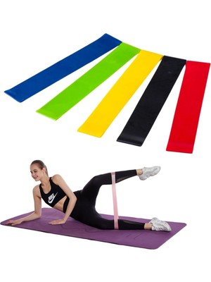 Maesko Buffer®  5li Egzersiz Direnç Bant Seti Pilates Crossfit Ekipmanları