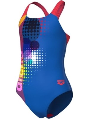 Arena G Dots Swimsuit Swim Pro Back Çok Renkli Kız Çocuk Yüzücü Mayosu 010745370
