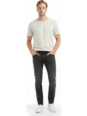 JSCO Erkek Normal Bel Dar Paça Denim 5 Cep Pamuklu Jean Pantolon JS2211-C30