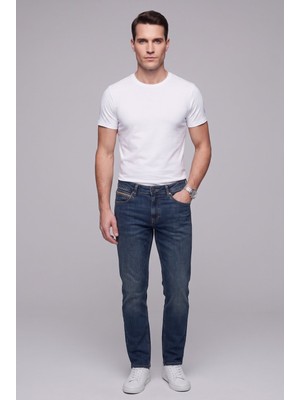 JSCO Erkek Standart Kalıp Düz Paça Denim Jean Pantolon JS2213-C111