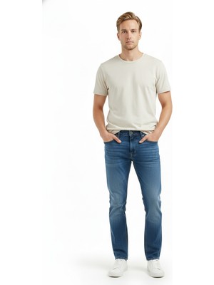 JSCO Erkek Normal Bel Dar Paça Pamuklu Denim Jean Pantolon JS2203-C23