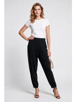 Daido Daıdo Kadın Normal Kalıp Lastik Bel Cepli Jogger Pantolon 19Y331903121