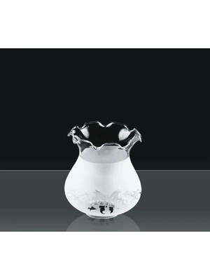 St. Morritz Fanus Mat Avize Camı, Boy 13 Cm, Çap 11 Cm, Beyaz, Şık ve Modern Tasarım