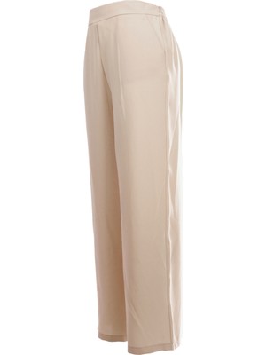 Modiva Minimalist Geniş Paça Kadın Pantolon - Yüksek Bel - Günlük