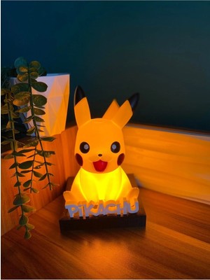 St. Morritz Pikachu Gece Lambası Çocuk Odası Gece Lambası Masaüstü Lambası
