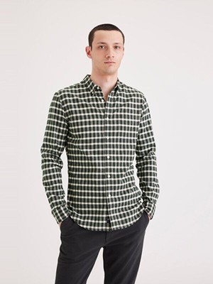 Dockers Minimalist Kareli Uzun Kol Erkek Gömlek - Günlük & İş