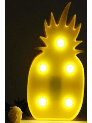 St. Morritz Ananas Şeklinde Ledli Dekoratif Eğlenceli Çocuk Gece Lambası