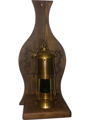 St. Morritz Gaz Lambası Rafı Aplik Duvar Raf Antik Görünüm