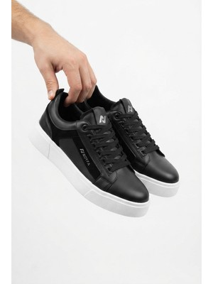 Zerenyus ZRK-X015 Premium Siyah Beyaz Günlük Erkek Sneaker