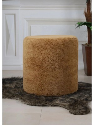 St. Morritz Lines Teddy Kumaş Black Puf