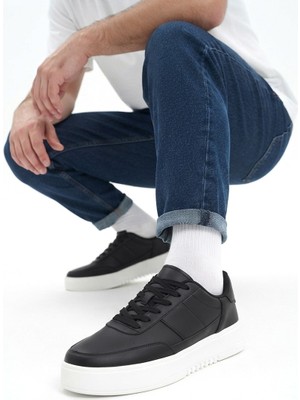 Zerenyus ZRK-N2 Premium Siyah Beyaz Comfort Erkek Sneaker