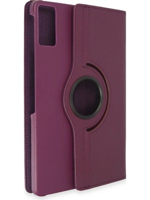 Pad 10 12.1 Kılıf 360 Tablet Deri Kılıf - Mürdüm