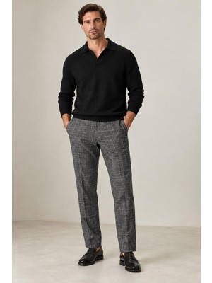 Alexander Gardi Dokulu Slim Fit Kumaş Pantolon