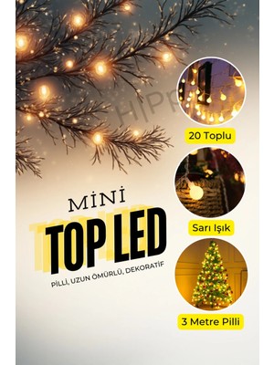 St. Morritz Mini Top LED Boncuk Pilli Gün Işığı Dekoratif Aydınlatma
