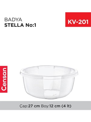 Dolozena Yuvarlak Şeffaf Badya 1 Adet 1 No ROYALEKS-E173