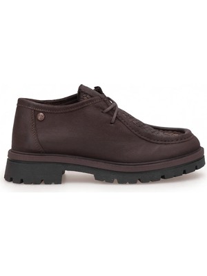 Mammamia D26KA-3230 Kadın Hakiki Deri Casual Ayakkabı Kahve