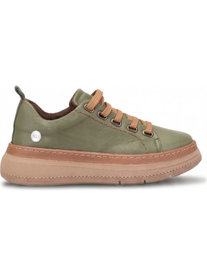 Mammamia D26KA-605 Kadın Hakiki Deri Casual Ayakkabı Haki