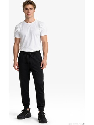 Nautica Erkek Siyah Regular Fit Eşofman Altı K67501T.0TB