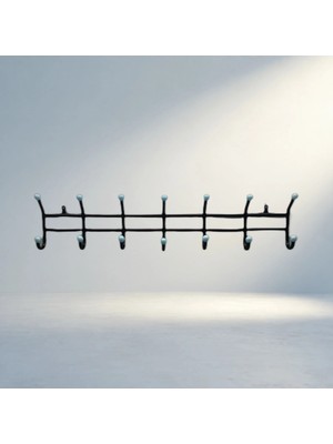 Aslanoğlu Store Kalın Borulu Metal Duvar Askısı Modern Tasarım Iç Mekan Kullanımı