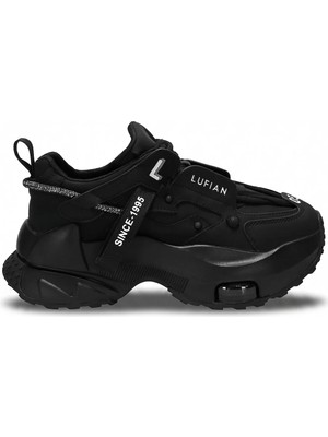 Lufian 122230014 Stormy 25K Kadın Hakiki Deri Klasik Sneaker Siyah