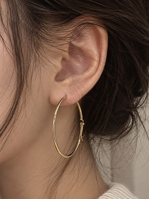 Moda Gold Halka Paslanmaz Çelik Küpe