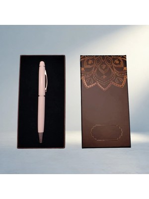 Aslanoğlu Store Şık Tasarımlı Tükenmez Kalem ve Mandala Desenli Kutu