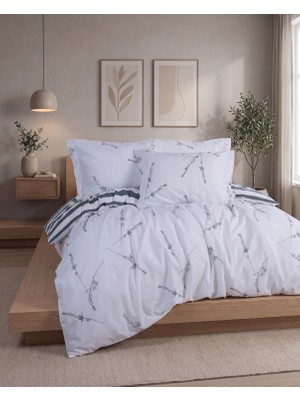 Cicim Home Feraye Mint %100 Pamuk Çift Kişilik Nevresim Takımı 6 Parça Premium Kalite Desenli