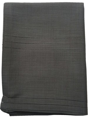 Dolozena Keten Kumaş Çizgi Masa Örtüsü 160*220 cm Siyah