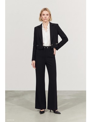 Sateen Sally Pantolon - Siyah