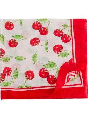 Hobilinka Kiraz Desenli Bandana 50*50